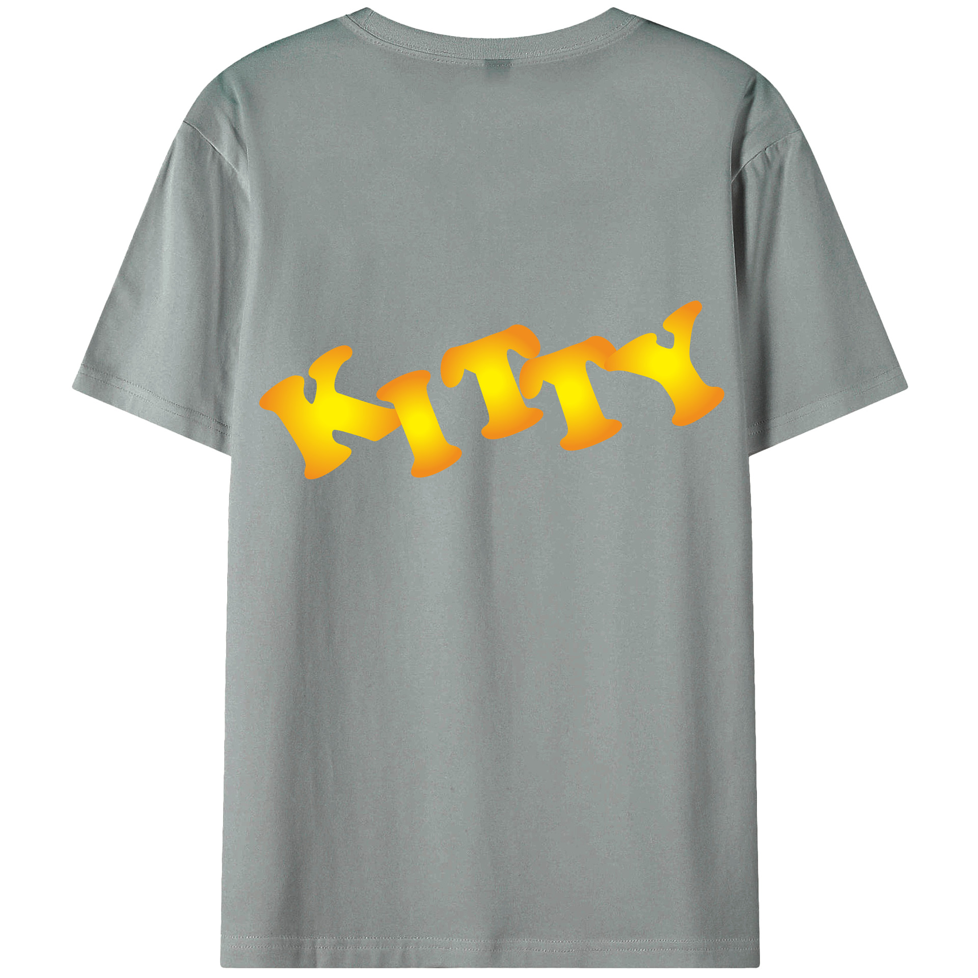 （画像用） Hello Kitty ハローキティ 綿100％ メンズ半袖Tシャツ（バックプリント） 通気性